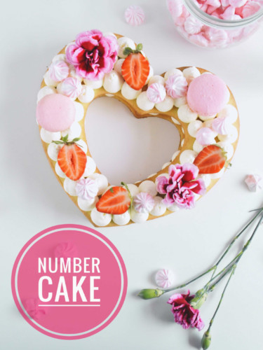 Number cake - kruchy torcik w kształcie serca