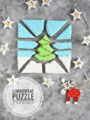 Lukrowane puzzle z piernika - świąteczny prezent DIY
