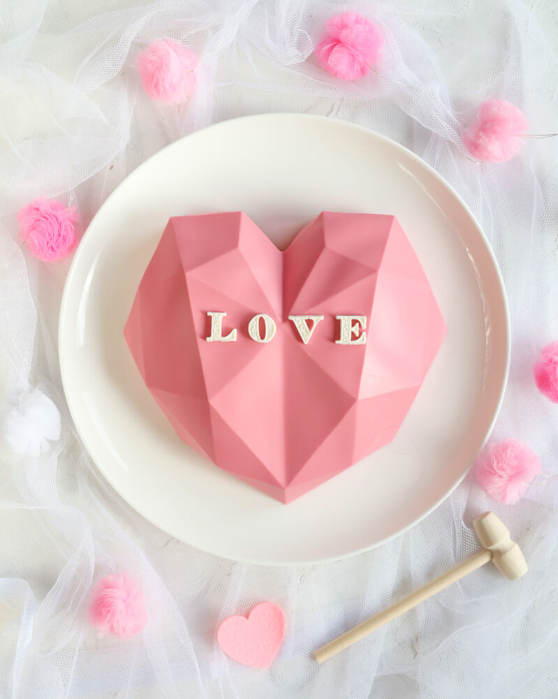 Czekoladowe serce (Breakable Chocolate Heart) - bombonierka DIY z truflami o smaku michałków
