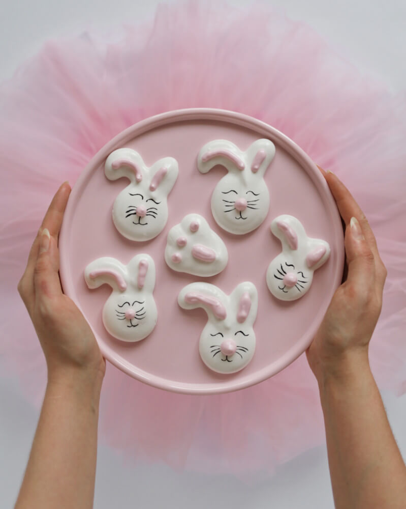 Cytrynowe pianki marshmallow w kształcie króliczków - przepis