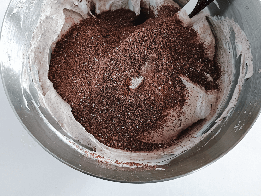 migdałowo-kakaowa beza dacquoise - przygotowanie
