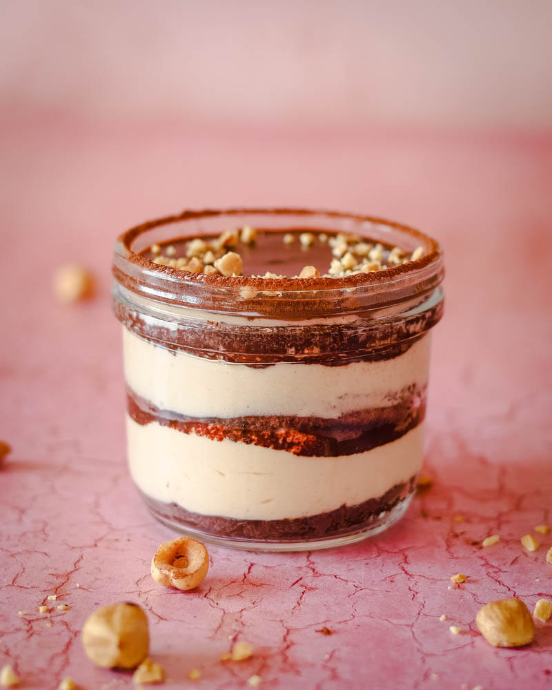 Laskowe tiramisu z kakaowymi biszkoptami i ganache czekoladowym