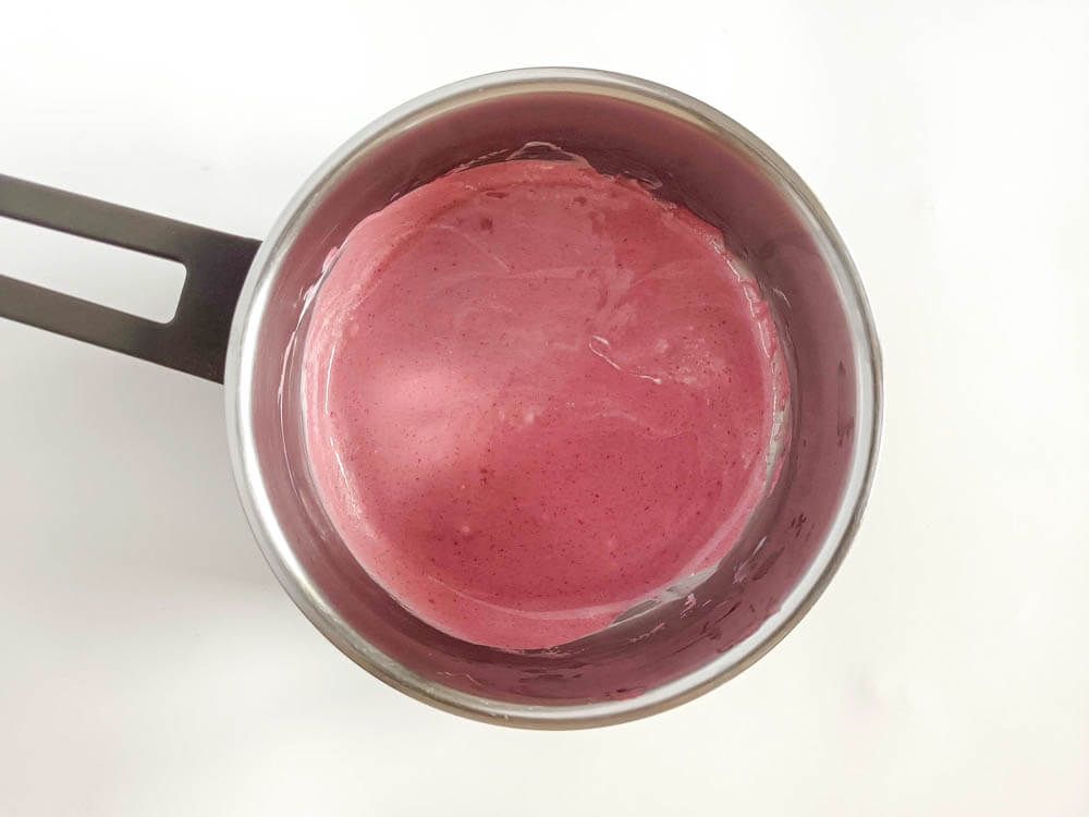 puree porzeczkowe ze śmietanką
