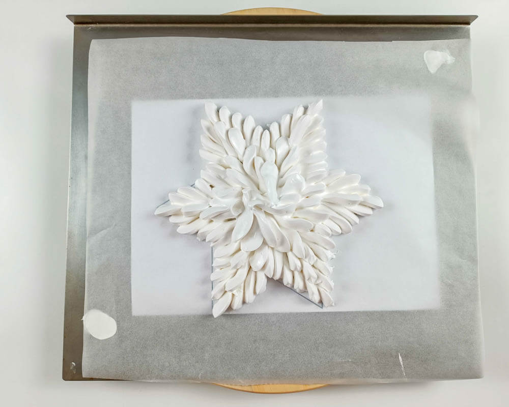 bezowa gwiazda - formowanie bezy