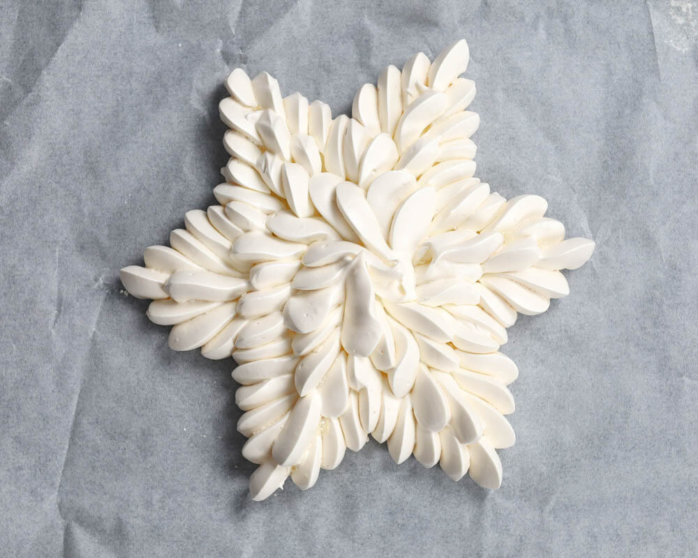 bezowa gwiazda - suszenie bezy