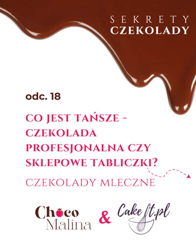 Co jest tańsze - czekolada profesjonalna czy sklepowe tabliczki?